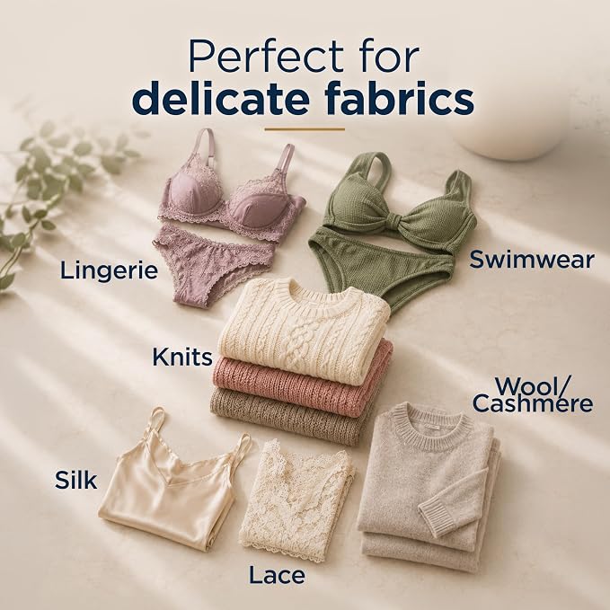 Woolite Delicates Liquid Laundry Detergent for Machine and Hand Wash – Gentle Care for Silk, Wool & Fine Fabrics, 50oz