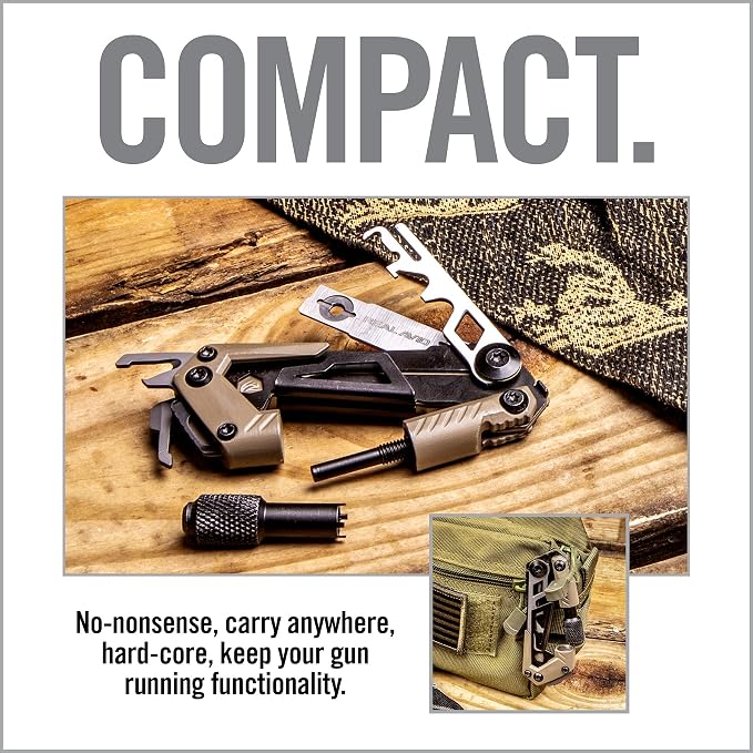 Real Avid Gun Multi Tool CORE: Tactical Rifle Tool & EDC Tools, Gun Accessories & Utility Tool Kit for Gun Maintenance, Includes Carbon Removal Tool & Front Sight Adjuster, 15