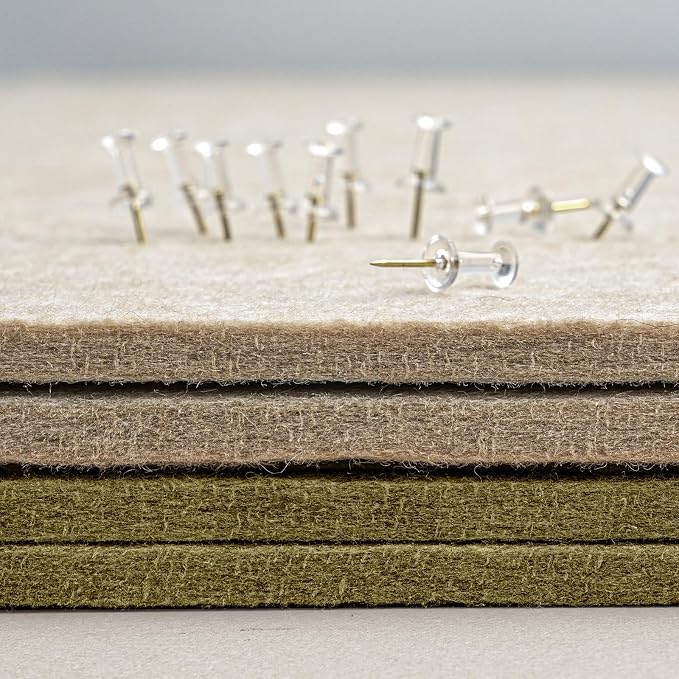Felt Bulletin Board 60x36 inches, Decorative Pin Board for Home & Office | Cork Board Alternative for Wall with Push Pins, Display Mood Board for Photos, Notes & Reminders