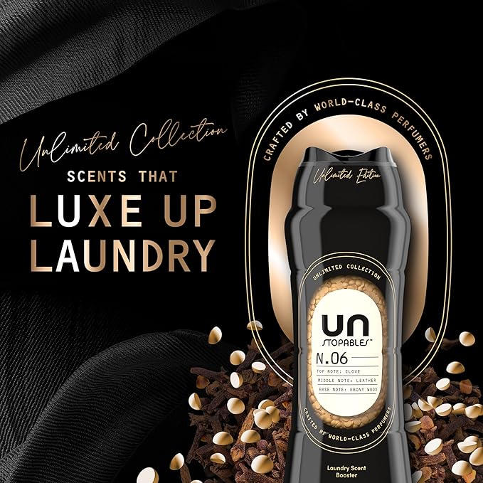 Downy Unstopables Unlimited Collection In-Wash Laundry Scent Booster Beads, No. 06, Fine Fragrance, Long-Lasting Fresh Scent Beads, 21.1 oz