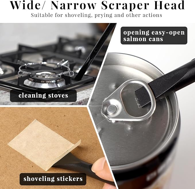 9 PCS Plastic Scraper, Non-Scratch Scraper, Multi-Purpose Scraper Pry Tool for Small Narrow Spaces and Gaps, Perfect for Remove Stickers, labels, Gasket, Oil Stains