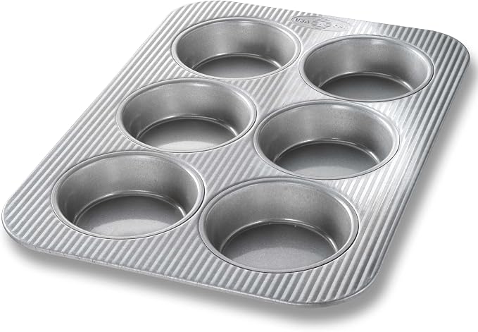 USA Pan Bakeware Nonstick Mini Round Cake Pans, Aluminized Steel