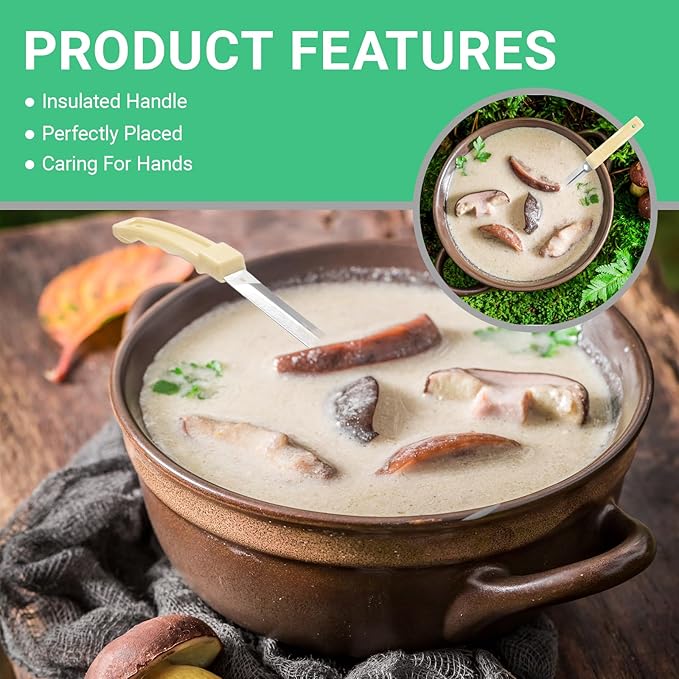 4PCS 3 oz Portion Control Serving Spoons,Measuring Ladle Scoops Food Utensils,Proportion Manage Slotted and Unslotted Scoops for Weight Loss/Kitchen(Creamy)