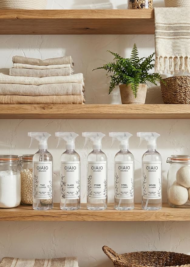 Non-Toxic Glass Cleaner - Natural Organic Ingredients that Truly Perform - 24oz - Light Coconut & Bergamot Scent