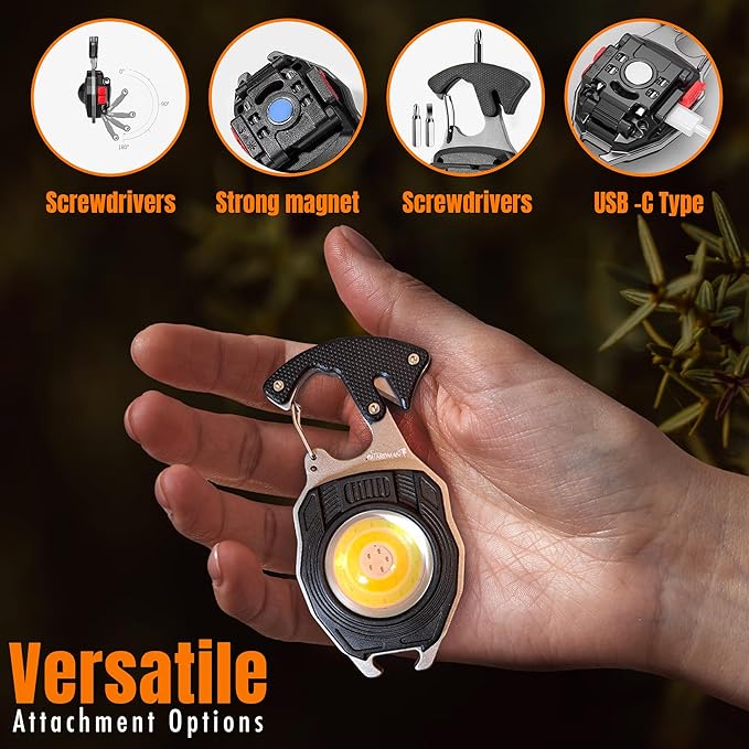 GUARDMAN Bulk Stocking Stuffers Christmas Gifts for Employees – Multitool Survival keychain Tool, LED Flashlight, Carabiner, Fire Starter, Screwdriver, Whistle, Bottle Opener – 100 Pack