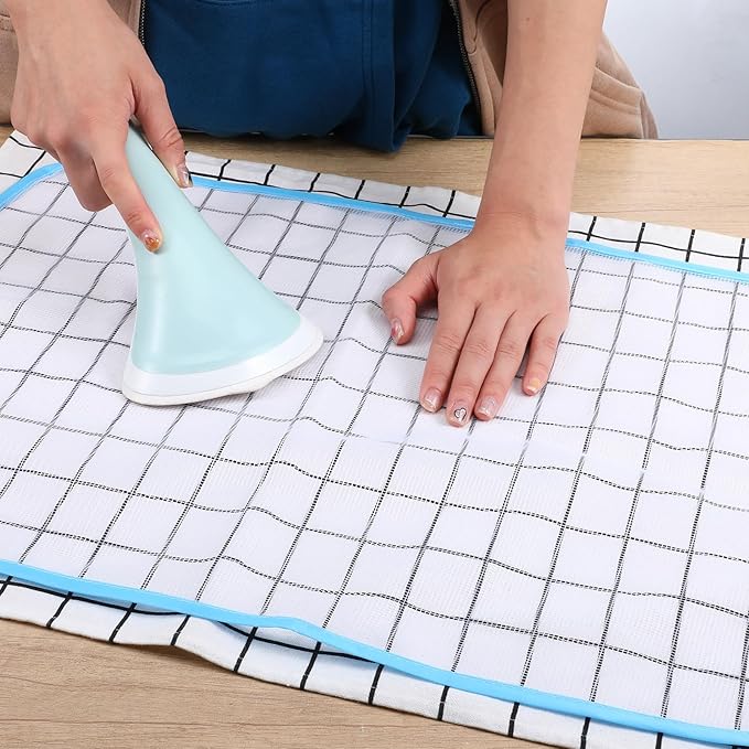 5 Pack Protective Ironing Pressing Pad Pressing Cloth for Ironing Heat Resistant Mesh Protector Protective Iron Scorch Mesh Cloth to Protect Clothes Iron Mat for Sewing Delicate Fabrics Silk Wool