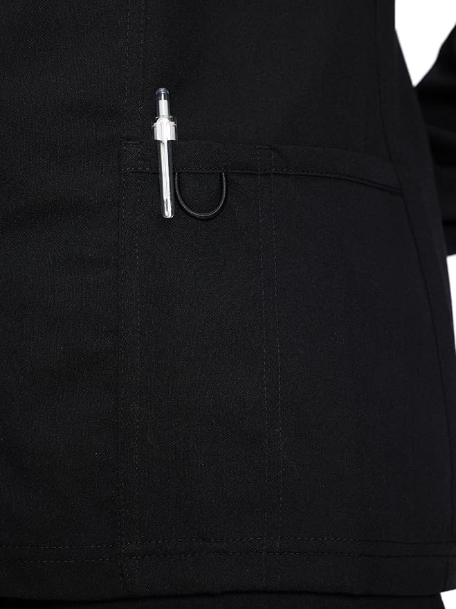 COZYFIT Scrub Jackets for Woman, Snap Front Nurse Jacket | 3 Pockets, Soft Fabric Layer, Easy Shift Layer, Easy Care, For Nurses, Clinics, Daily Medical Uniforms, Shift Wear