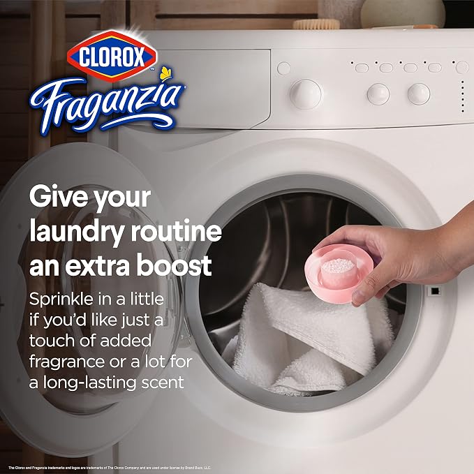 Clorox Fraganzia Scent Booster Crystals, Rose Scent, 70 Oz Bottle