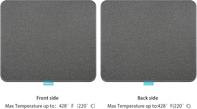WORKLION Heat Press Mat 11"x13": Double-Sided Heat-Resistant Materials Protective Resistant Mat Compatible with Cricut Easypress/Easypress 2 & HTV Craft Vinyl Ironing Insulation Transfer Projects