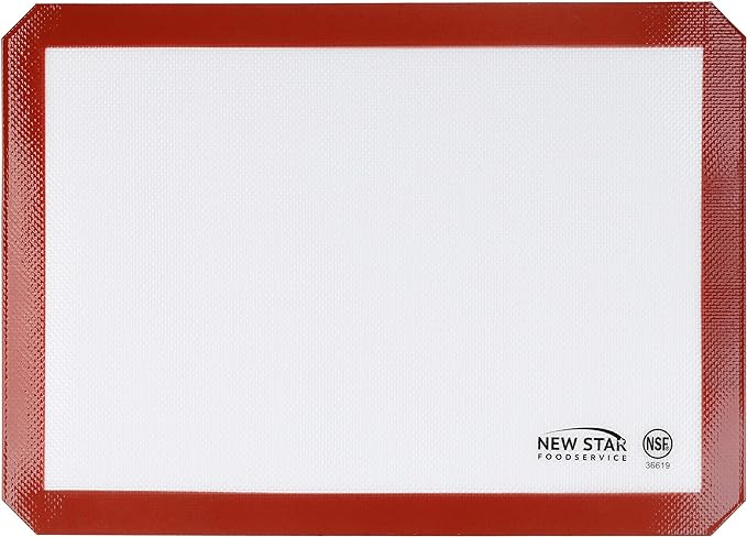 New Star Foodservice Commercial Grade Silicone Baking Mat Non Stick Pan Liner, 11 x 17 Inch (Half Size)