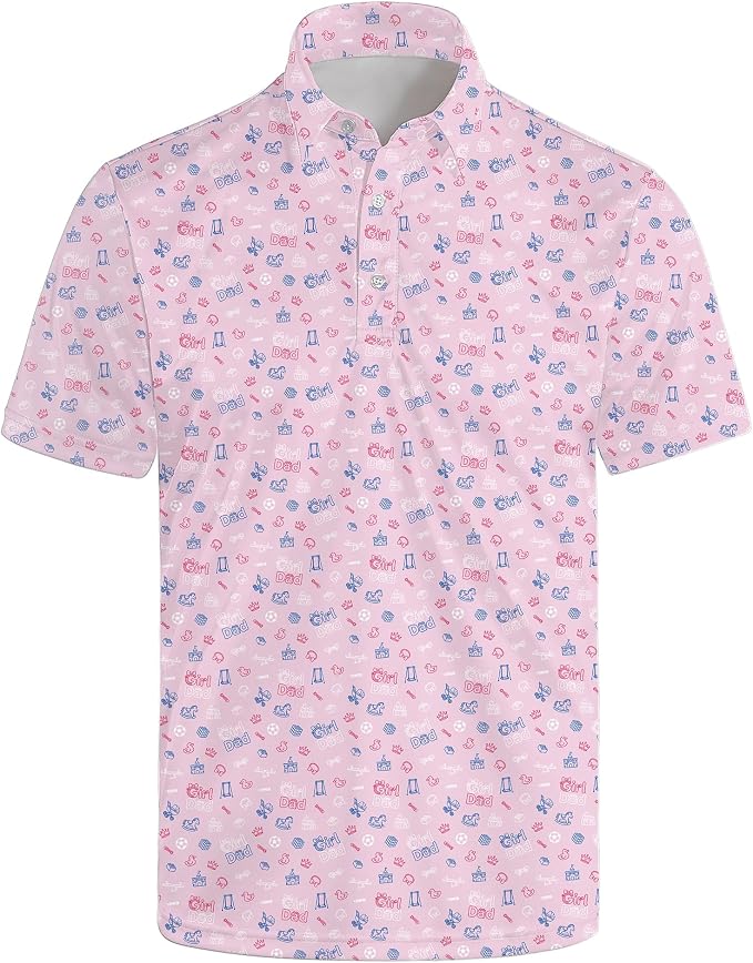 Polo Shirts for Men Moisture Wicking Mens Polo Shirts Patriotic Shirts for Men