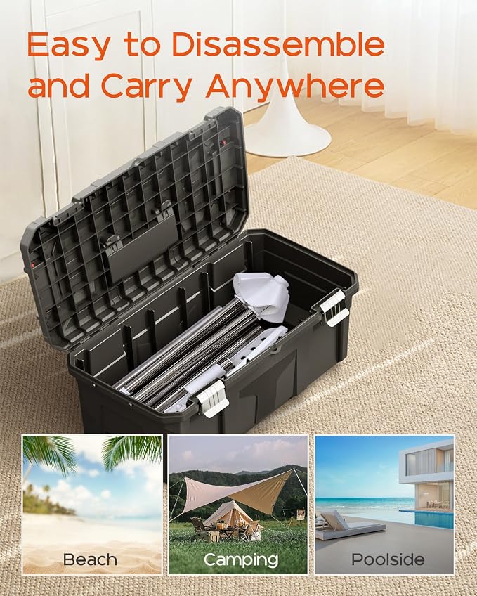 CASAMAYA Clothes Drying Rack Foldable, 72 inch 2 Tier Laundry Drying Rack with Rotating Clothes Rail for 27 Pieces of Clothes, Adjustable, 24 Clips, Space Saving, White and Silver CDR012W01
