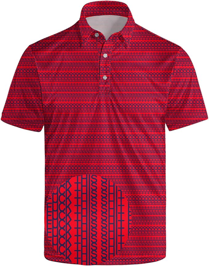 Polo Shirts for Men Moisture Wicking Mens Polo Shirts Patriotic Shirts for Men