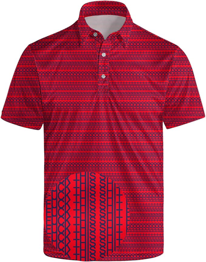 Polo Shirts for Men Moisture Wicking Mens Polo Shirts Patriotic Shirts for Men
