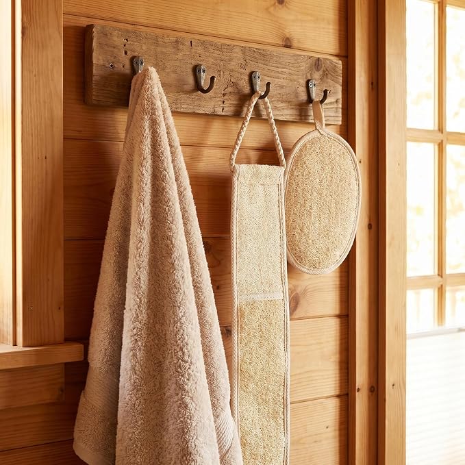 2 Pack Loofah Back Scrubber, Back Scrubber for Shower Set | 27.5" Long Exfoliating Bath Sponge with Handle, Deep Clean Loofah Sponge for Women, Men Bathing