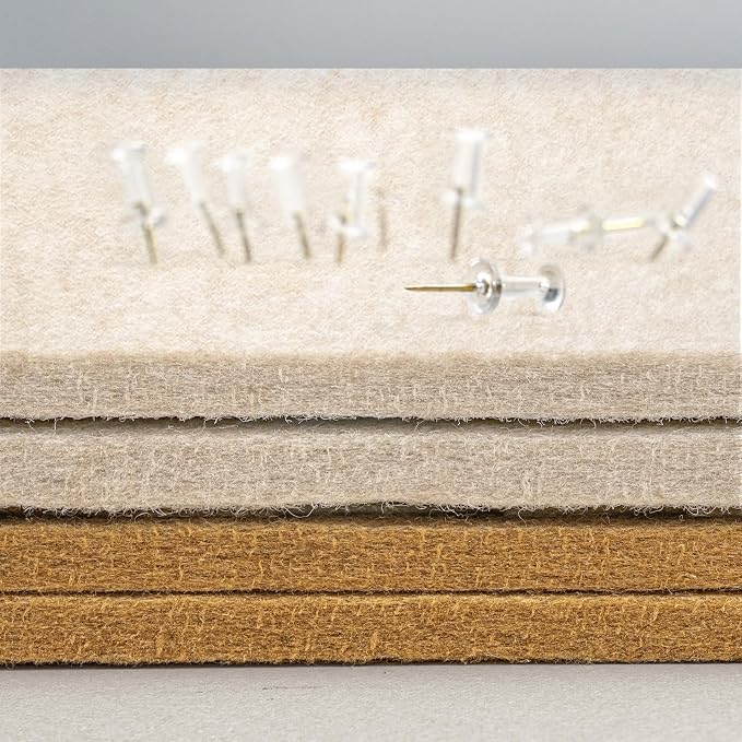 Felt Bulletin Board 60x36 inches, Decorative Pin Board for Home & Office | Cork Board Alternative for Wall with Push Pins, Display Mood Board for Photos, Notes & Reminders
