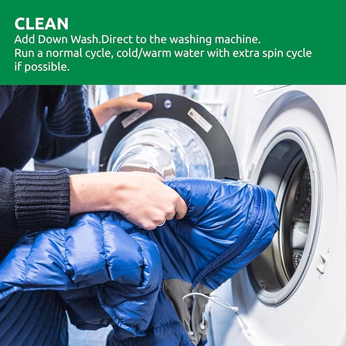 Nikwax Down Wash, 300ml, Detergent for down jackets and sleeping bags, outdoor apparel, clean, care, protect