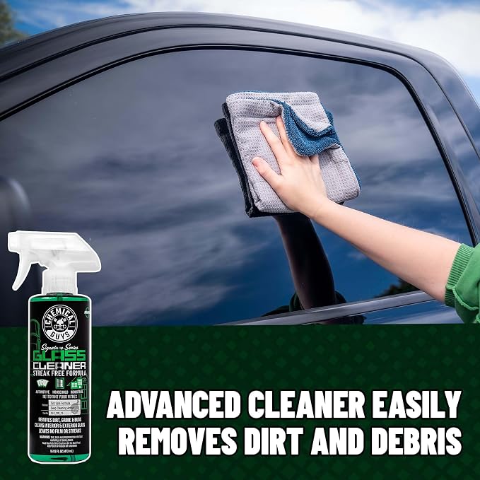 Chemical Guys CLD_202 Signature Series Glass Cleaner (Works on Glass, Windows, Mirrors, Navigation Screens & More; Car, Truck, SUV and Home Use), Ammonia Free & Safe on Tinted Windows, 128 fl oz