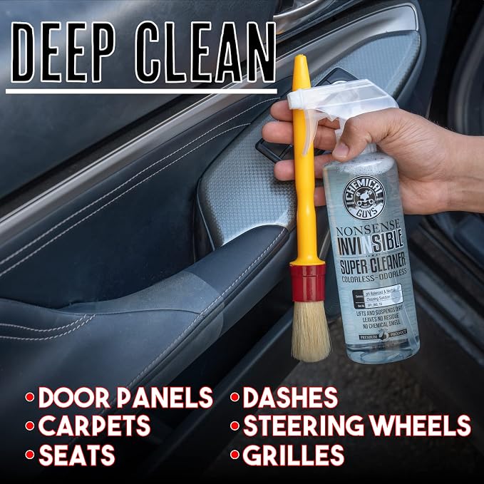 Chemical Guys, Nonsense Colorless & Odorless All-Surface Cleaner, 1 Gallon | Colorless, odorless, residue-free cleaner lifts dirt from vinyl, rubber, plastic, carpet and upholstery.
