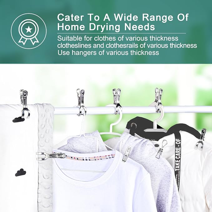 Clothes Pins Metal Stainless Steel Clothespins Laundry Pin Bag Photo Clips | pin stainless outdoor steel clothesline chip strong line wooden clothespin plastic bulk outside close cloths hanging bags