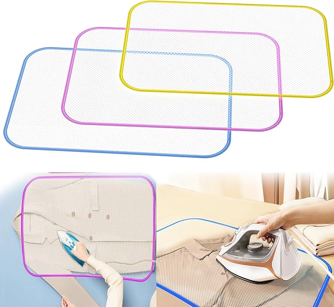 RONDURE Pressing Cloth for Ironing Clothes, 3 PCS Protective Ironing Cloth to Protect Clothes | Iron Protector for Heat Press Resistant