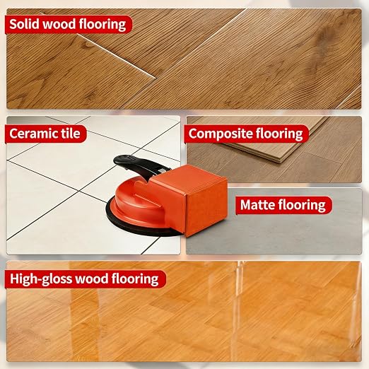 Floor Gap Fixer Tool, Laminate & Vinyl Plank Flooring Repair Kit | Heavy Duty Floor Gap Fixer with Enhanced Suction Cup, Includes Sticky and Buffer Pads to Pull Planks and Fix Floor Gaps
