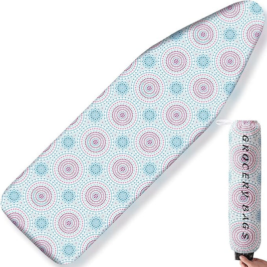 BNDX Ironing Board Cover and Pad 15" x 54" for Wedding Gift - Dorm Rooms Non Slip Padding Stain Resistant Retired Seniors Sewing Enthusiasts, Elastic Edge Fit Waterproof Resistant - Cosmic Pulse