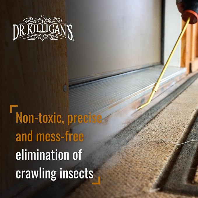 Dr. Killigan's The Insect Buster - Bulb Duster, Sprayer, Applicator, Dispenser for Diatomaceous Earth and Other Powders - a Non-Toxic, Natural and Safe Tool - Large (14oz)