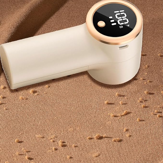 Rechargeable Fabric Shaver Remover with LED Display for Clothes Furniture Sofas Blankets Electric Lint Rechargeable Electric Lint Remover Large Coverage Multipurpose