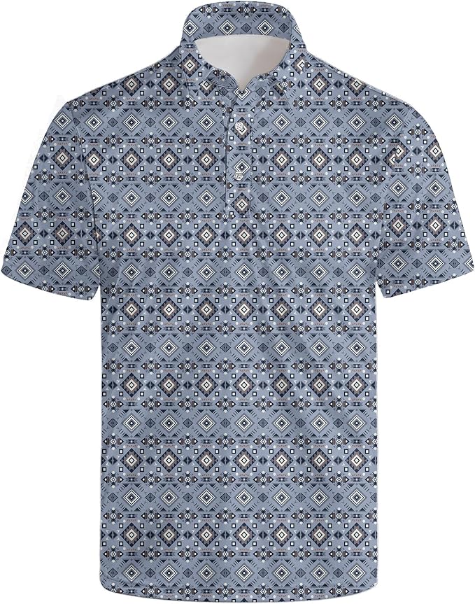 Polo Shirts for Men Moisture Wicking Mens Polo Shirts Patriotic Shirts for Men