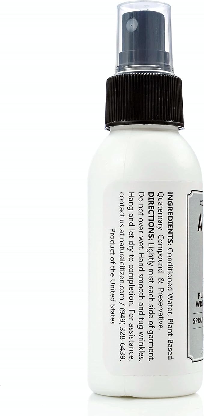 Cold Iron Wrinkle Release Spray for Clothes. Atlas Travel Size 3 fl oz/89 ml. Fragrance Free. Fast, Easy to Use Ironing Alternative. Spray, Smooth, Hang. Award Winning for People on The Go