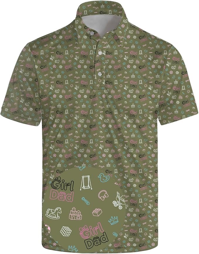 Polo Shirts for Men Moisture Wicking Mens Polo Shirts Patriotic Shirts for Men