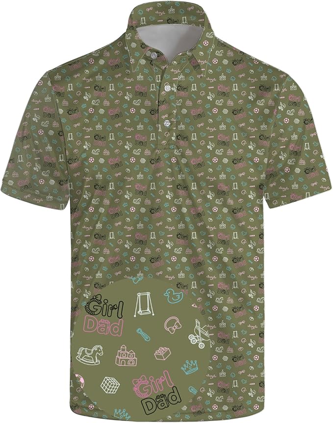 Polo Shirts for Men Moisture Wicking Mens Polo Shirts Patriotic Shirts for Men