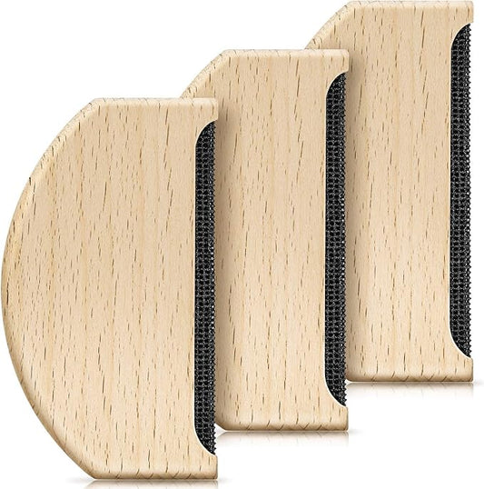 Boao 3 Pcs Wool Combs to Remove Pilling Sweater Defuzzer Multi-Fabric Shaver and Comb Wool Pilling Remover Pills for De-Pilling Clothing Garments Knits Scarves Coats Pants Care