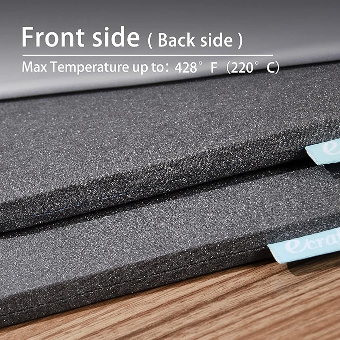 Heat Press Mat for Cricut Easypress: Ecraft 13" x 17" Double-Sided Heating Ironing Mats for Craft Insulation Transfer HTV Vinyl