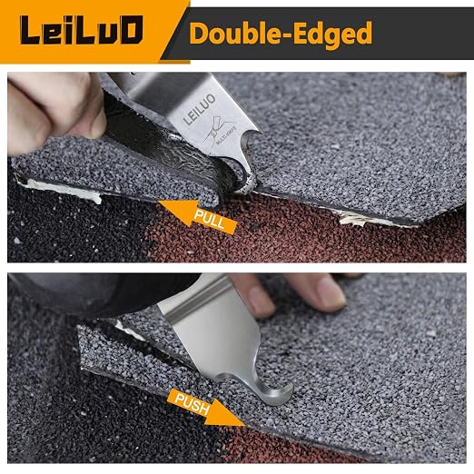 6 Pcs Gen-2 Oscillating Tool Hook Blade Cardboard Carpet Shingle Cutting Multi Tool Hook Knife Blade Compatible with DeWalt Makita Milwaukee and More