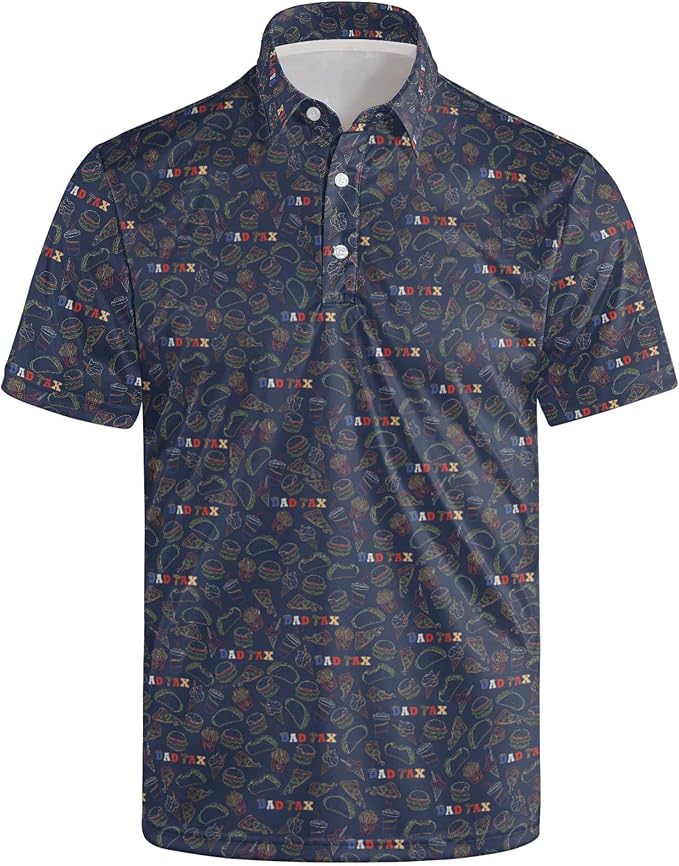 Polo Shirts for Men Moisture Wicking Mens Polo Shirts Patriotic Shirts for Men