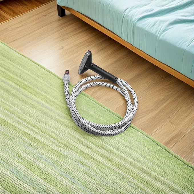 HANABASS Garment Steamer Replacement Hose and Nozzle with Brush Head, Universal Steamer Air Pipe Accessory, Buckle Style for Home and Travel Use