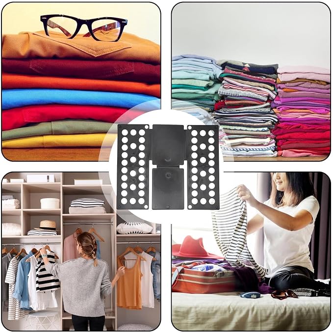 Shirt Folding Board, T Shirt Folder, Fast Liner Sorter Foldable Organizer | Laundry Folding Tool, 40x15cm, Folders Easy And Fast To Fold Clothes, For Adults Children Travel Home Dorm