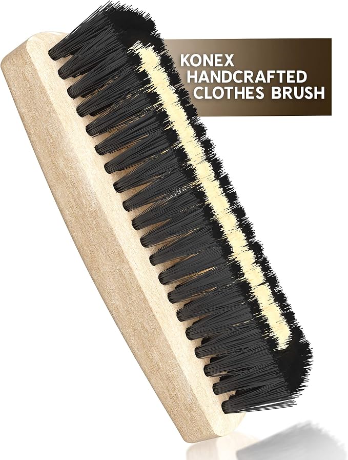 Light Wood Lint Brushes for Clothes, Clothes Brush, Cashmere Brush Old Fashioned Home Essentials Lint Remover by Konex