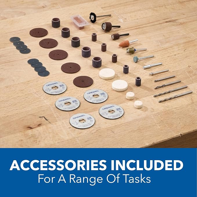 Dremel 4300-5/40 Rotary Tool Kit with LED Light - 5 Attachments & 40 Accessories - Ideal for Grinding, Cutting, Wood Carving, Sanding, and Engraving