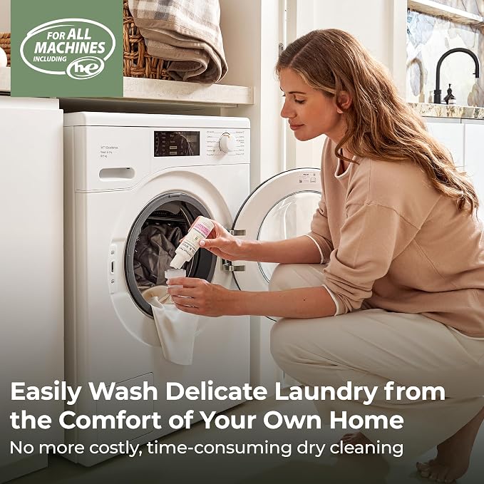 Heritage Park Silk & Wool Delicates Detergent - Spring Magnolia - 4 fl oz | EWG Verified & EPA Safer Choice - Enzyme-Free Liquid Detergent - Hypoallergenic, Dermatologist Tested, Gentle on Silk & Wool
