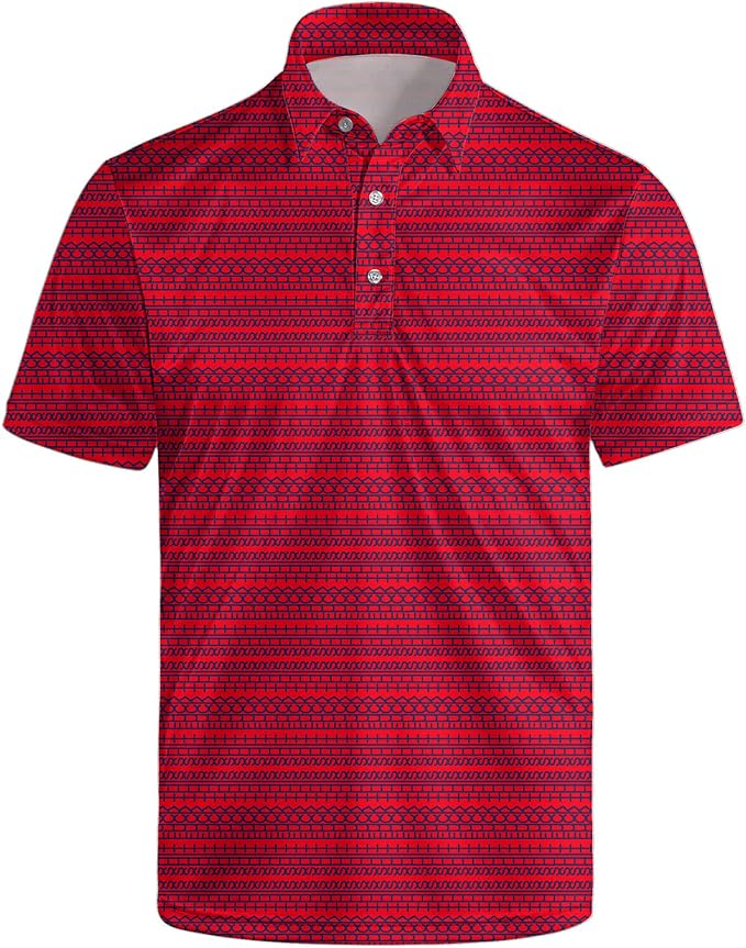 Polo Shirts for Men Moisture Wicking Mens Polo Shirts Patriotic Shirts for Men