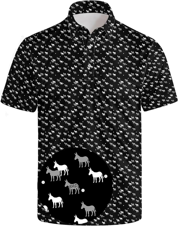 Polo Shirts for Men Moisture Wicking Mens Polo Shirts Patriotic Shirts for Men