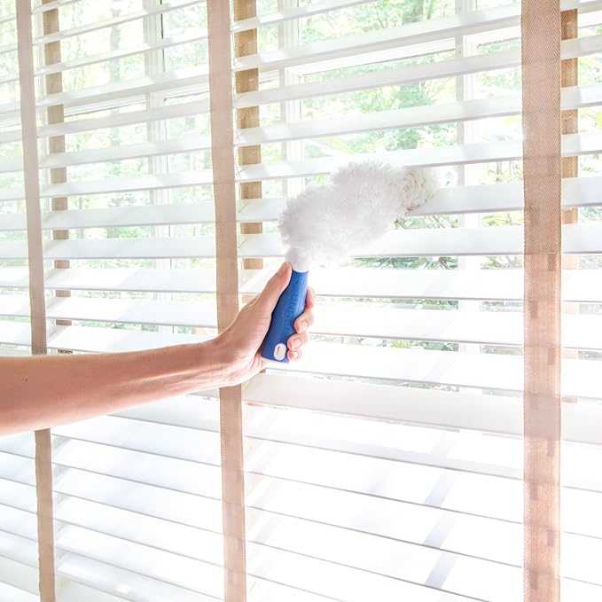 Unger Connect and Clean Dusting Kit with 4' Steel Pole, Features Microfiber Duster, Cobweb and Corner Duster and Wide Blind Duster, High-Access Dusting and Cleaning of Blinds, Windowsils, Cabinets