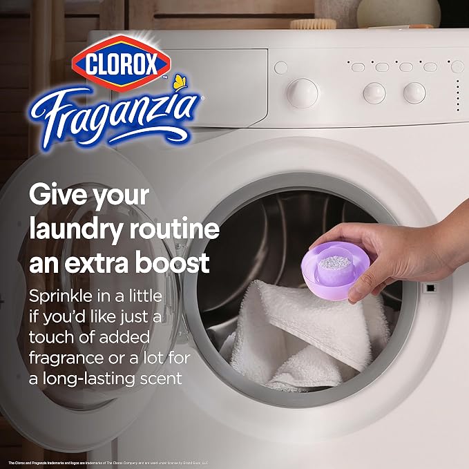 Clorox Fraganzia Laundry Scent Booster Crystals, Lavender Eucalyptus, 70 Oz | In-wash fragrance beads, HE compatible, safe for all fabrics and colors, long-lasting freshness