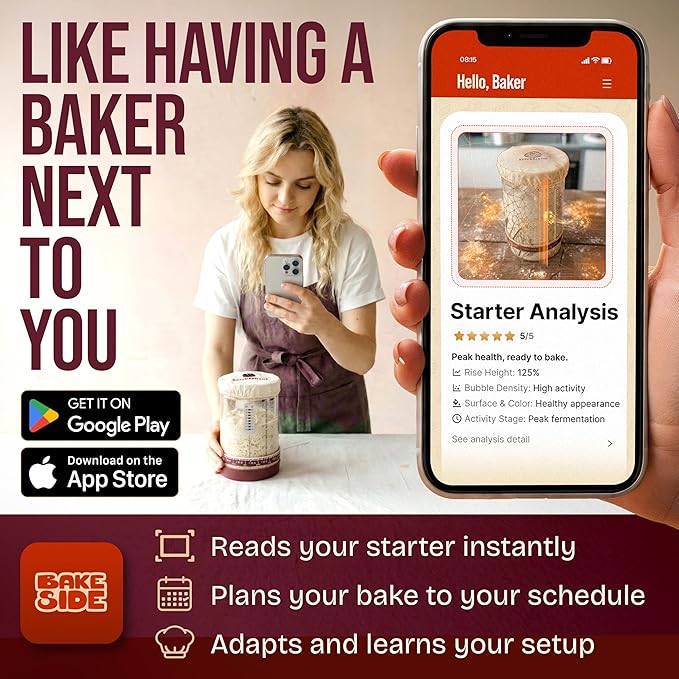 Superbaking Banneton Bread Proofing Basket, Sourdough Bread Baking Supplies, Round 9 Inch Sourdough Starter Kit, Proofing Basket for Baking, Bread Making Supplies Tools, Banneton Basket Gift Set