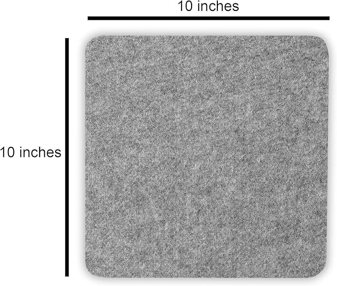 Wool Pressing Mat Large Set 18 x 24” Plus 10 x 10" Portable Size - Thick Quilters Ironing Pad for Embroidery and Patchwork - Professional Supplies, Notions, and Accessories, for Sewing Quilts