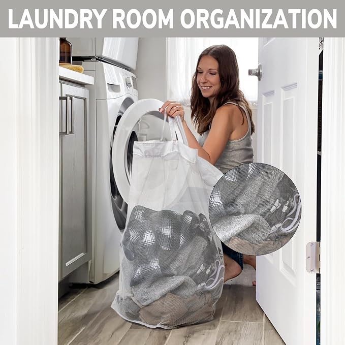 Goodpick 2-Pack Laundry Hamper with Wheels, Dorm Essentials for Girls,75L | Laundry Basket with Wheels, Collapsible Laundry Basket, Rolling Laundry Hamper with Handle for College Dorm,Pink