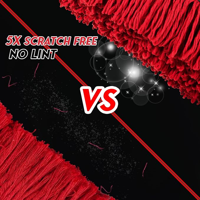Car Duster Exterior Scratch Free,Soft Car Brush Kit for Truck,SUV,RV and Motorcycle,Wax Cotton Hair,Dusters with Extendable Handle,Duster for Cleaning,Dust Pollen Removing,No Lint